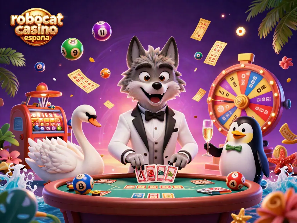 Experience the thrill of robocat casino españa with dynamic 3D characters and vibrant gaming elements.